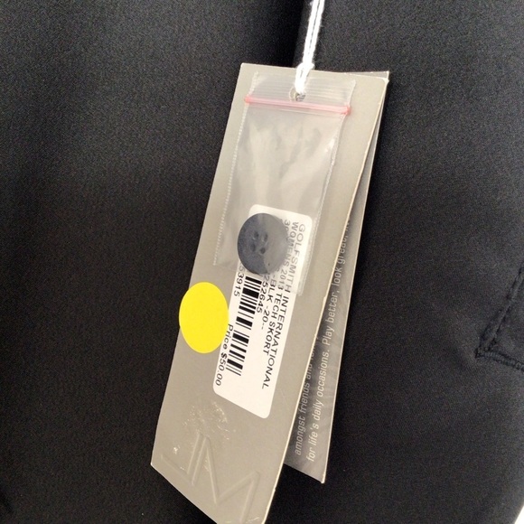 NWT Maggie Lane skort women 20 black new golf polyester spandex stretch - Picture 2 of 9